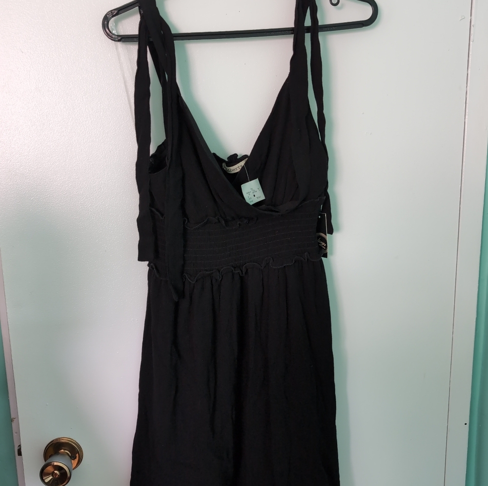 Juniors' Liberty Love Tie Shoulder Dress